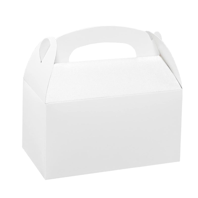 Xxcxpark 24 PCS White Gift Boxes 6.2x3.5x3.5 inches, Party Favor Kraft Paper Gift Packaging Box with Lid for DIY Crafting, Cube, Cupcake, Kraft Present Boxes for Birthday, Wedding - Image 1